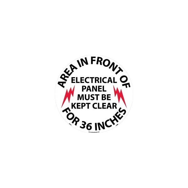 Nmc WALK ON FLOOR SIGN, 17 DIA, WFSM27 WFSM27 - main